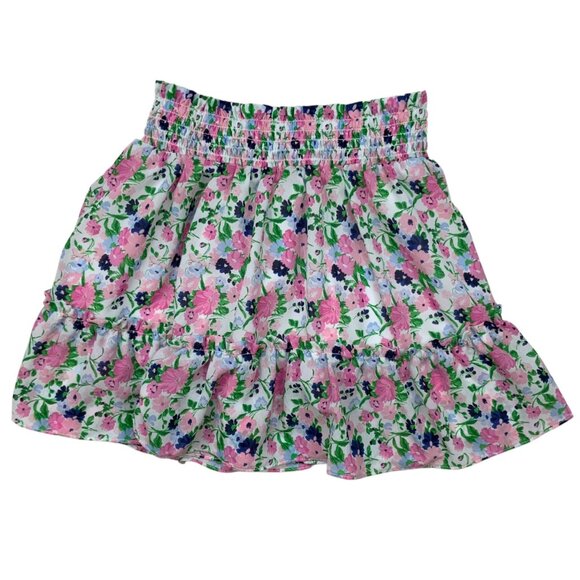 Janie And Jack 2 Piece Skirt Set 7 Years Floral Chiffon Ruffles Coastal Resort - Picture 8 of 11